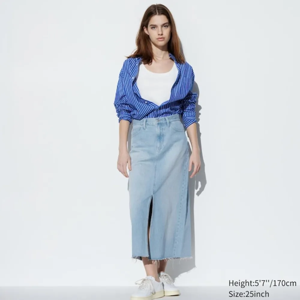 Röcke*UNIQLO Langer Jeansrock