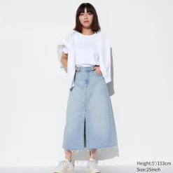 Röcke*UNIQLO Langer Jeansrock (Kurz)