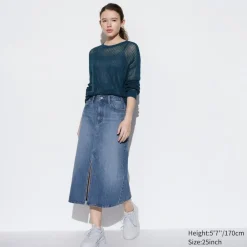 Röcke*UNIQLO Langer Jeansrock (Kurz)
