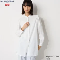 Hemden & Blusen*UNIQLO Lange Seersucker Langarm Bluse