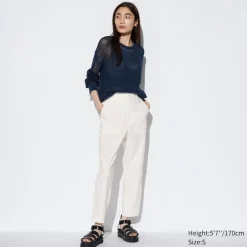 Hosen, Leggings & Jogginghosen*UNIQLO Leinen Baumwolle Hose (Tapered Fit)
