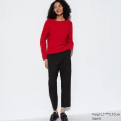 Hosen, Leggings & Jogginghosen*UNIQLO Leinen Baumwolle Hose (Tapered Fit)