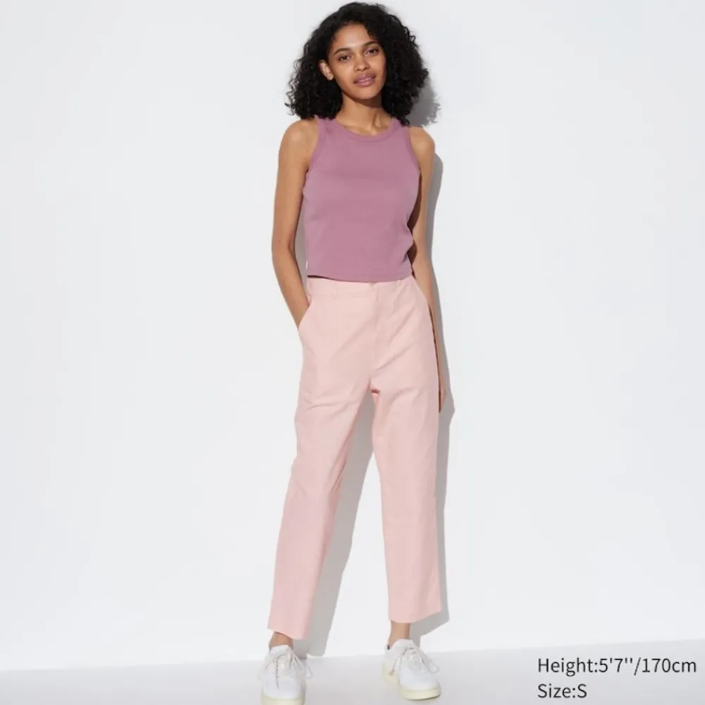 Hosen, Leggings & Jogginghosen*UNIQLO Leinen Baumwolle Hose (Tapered Fit)