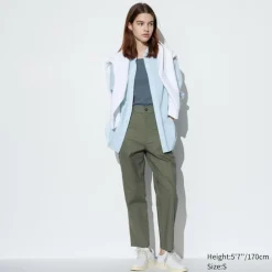 Hosen, Leggings & Jogginghosen*UNIQLO Leinen Baumwolle Hose (Tapered Fit)