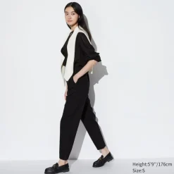 Hosen, Leggings & Jogginghosen*UNIQLO Leinen Baumwolle Hose (Tapered Fit, Lang)