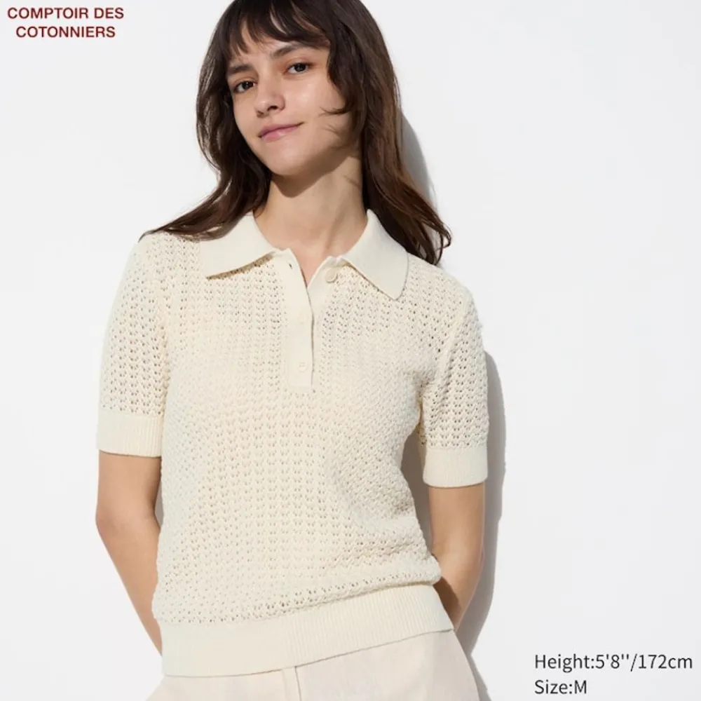 Pullover & Strickjacken*UNIQLO Leinen Baumwolle Pullover Mit Polokragen