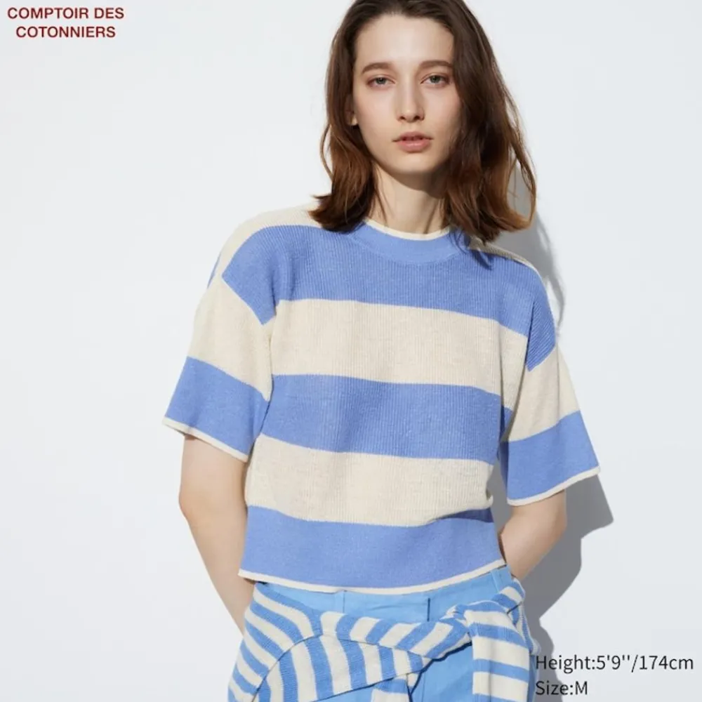 Pullover & Strickjacken*UNIQLO Leinen Halbarm Pullover