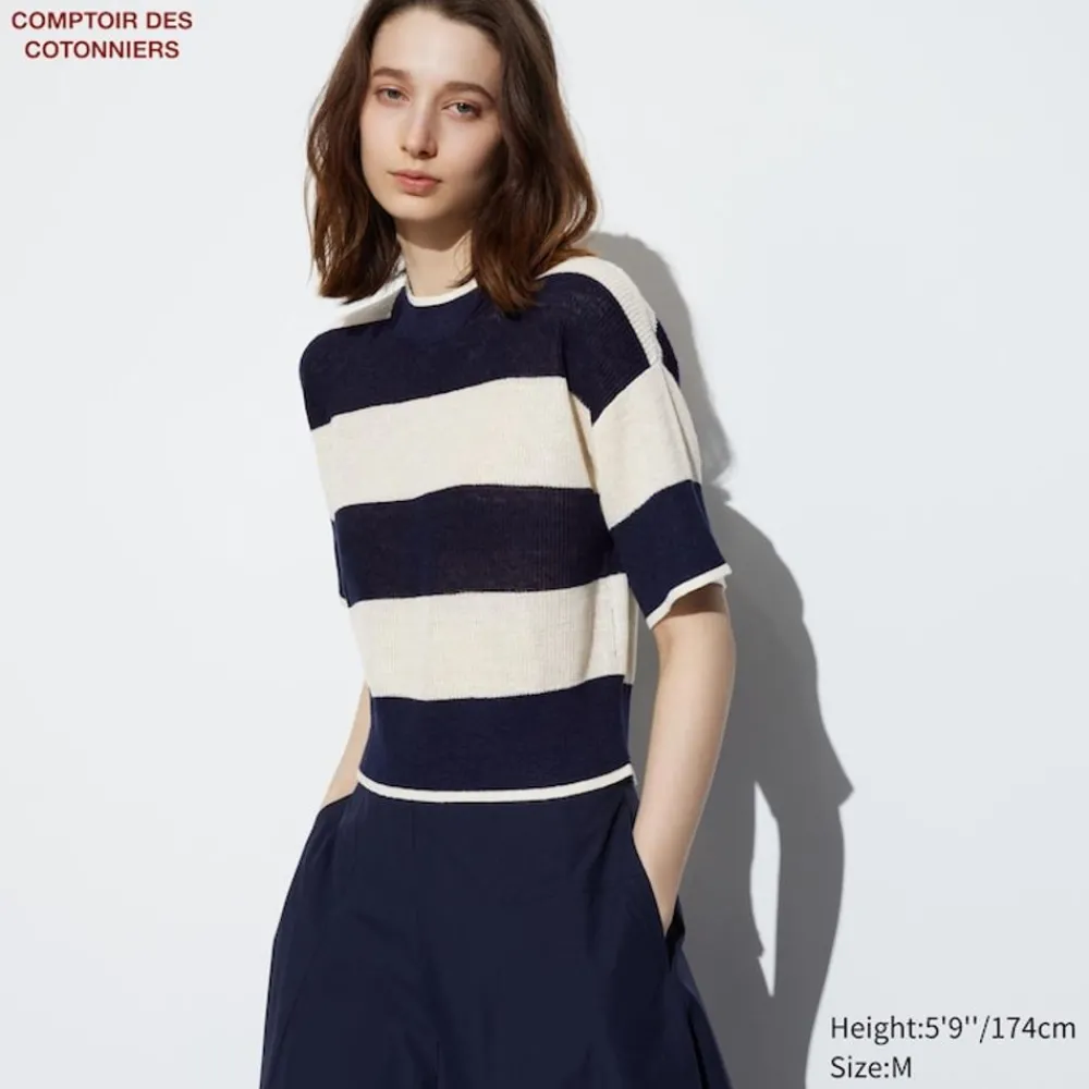 Pullover & Strickjacken*UNIQLO Leinen Halbarm Pullover