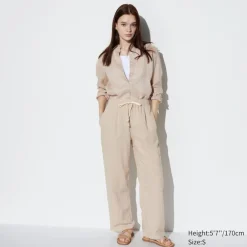Hosen, Leggings & Jogginghosen*UNIQLO Leinenmix Easy Hose