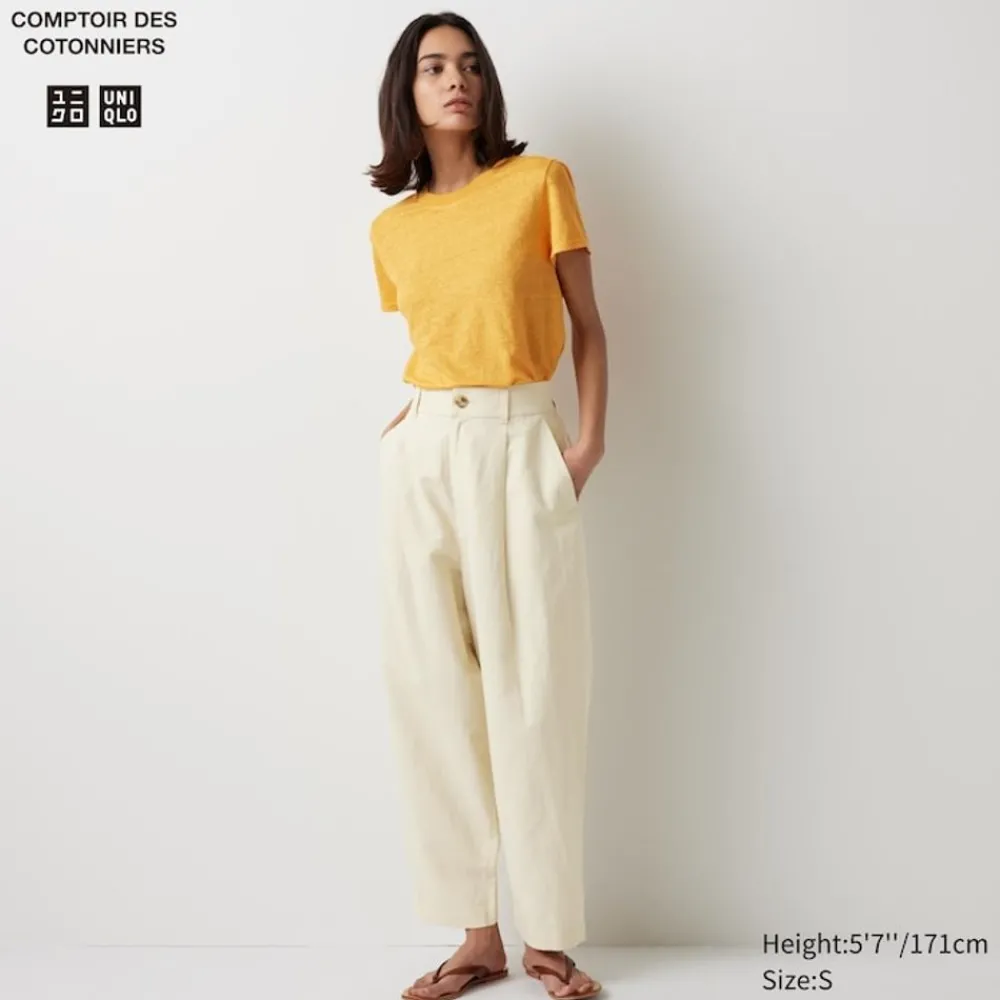 Hosen, Leggings & Jogginghosen*UNIQLO Leinenmix Hose (Wide Fit)