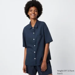 Loungewear & Pyjamas*UNIQLO Leinenmix Kurzarm Pyjama