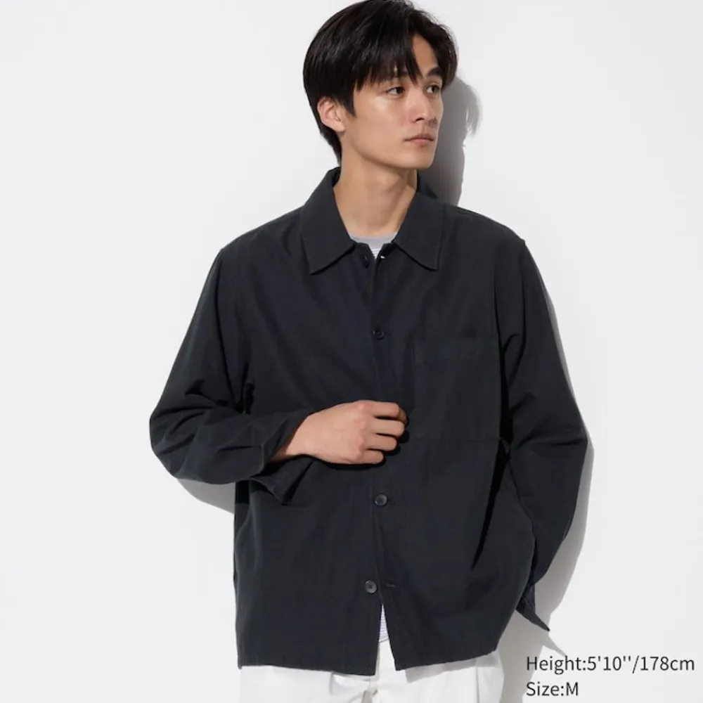 Hemdjacken & Shirtjacken*UNIQLO Leinenmix Langarm Hemd