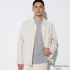 Hemdjacken & Shirtjacken*UNIQLO Leinenmix Langarm Hemd