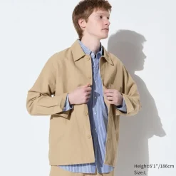 Hemdjacken & Shirtjacken*UNIQLO Leinenmix Langarm Hemd