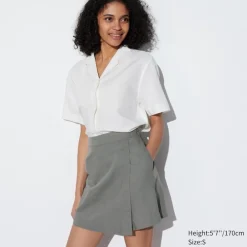 Hosen, Leggings & Jogginghosen*UNIQLO Leinenmix Skort