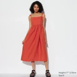 Kleider, Jumpsuits & Overalls*UNIQLO Leinenmix Tragerkleid