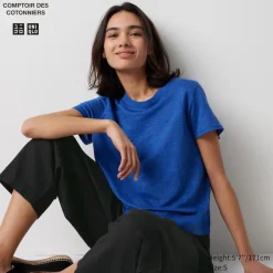 T-Shirts & Oberteile*UNIQLO 100 % Leinen T-Shirt