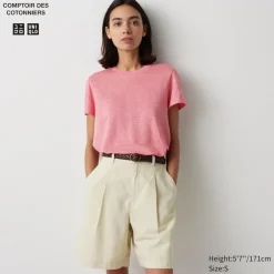 T-Shirts & Oberteile*UNIQLO 100 % Leinen T-Shirt
