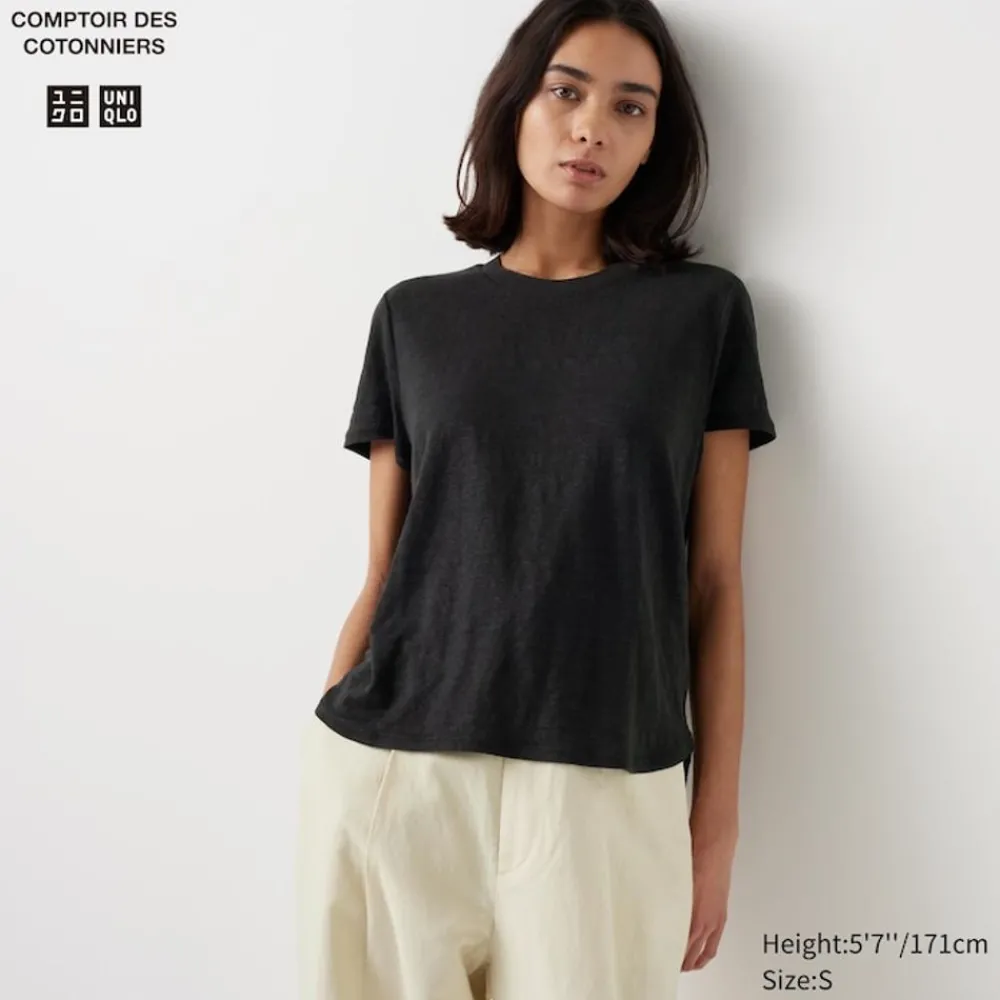 T-Shirts & Oberteile*UNIQLO 100 % Leinen T-Shirt