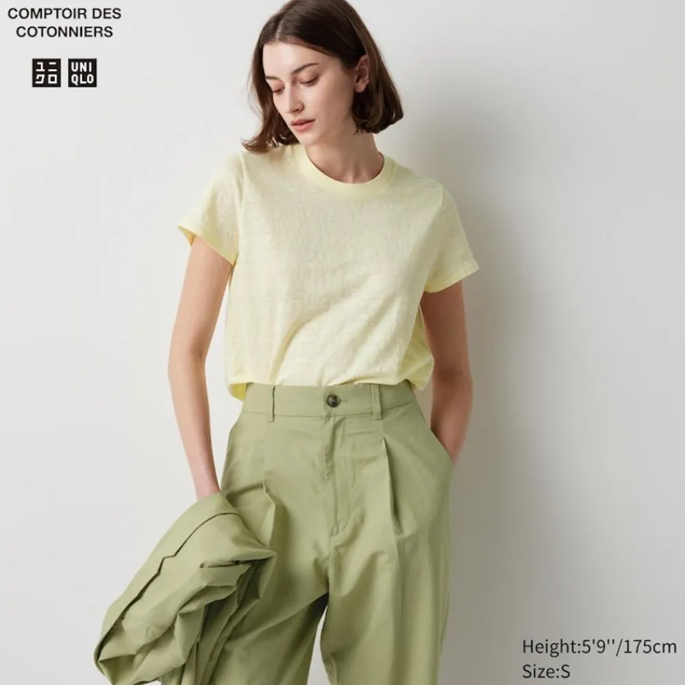 T-Shirts & Oberteile*UNIQLO 100 % Leinen T-Shirt