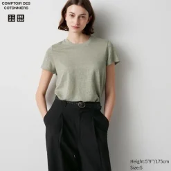 T-Shirts & Oberteile*UNIQLO 100 % Leinen T-Shirt