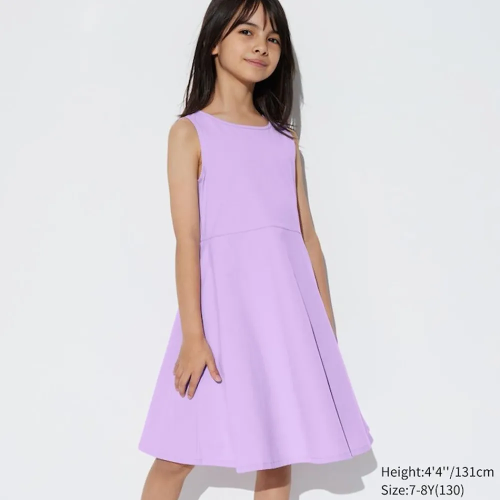Kleider & Jumpsuits*UNIQLO Madchen Ausgestelltes Armelloses Ultra Stretch Airism Kleid