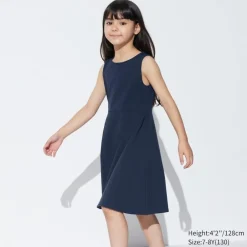 Airism Kuhlender Komfort*UNIQLO Madchen Ausgestelltes Armelloses Ultra Stretch Airism Kleid