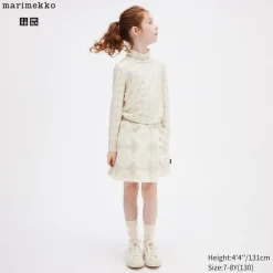 Röcke & Shorts*UNIQLO Madchen Gemusterter Fleece Skort