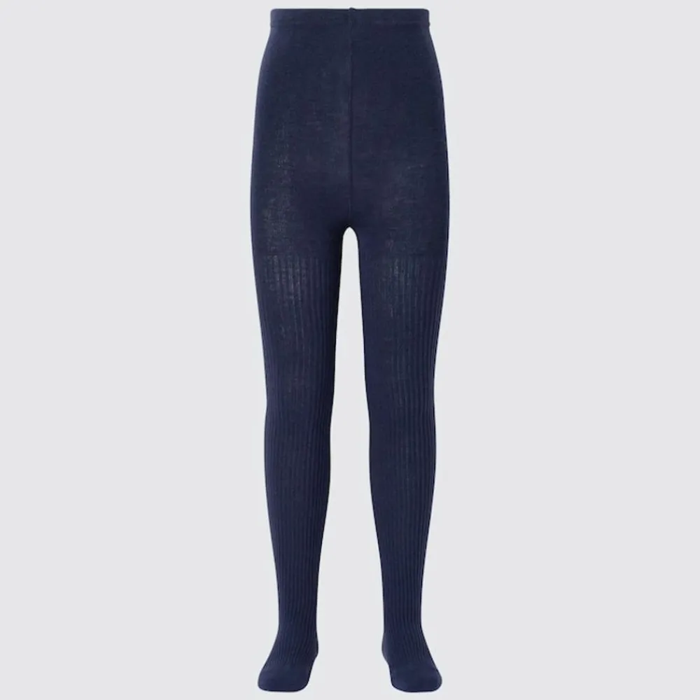 Socken, Strumpfhosen & Leggings*UNIQLO Madchen Gerippte Heattech Thermo Strumpfhose