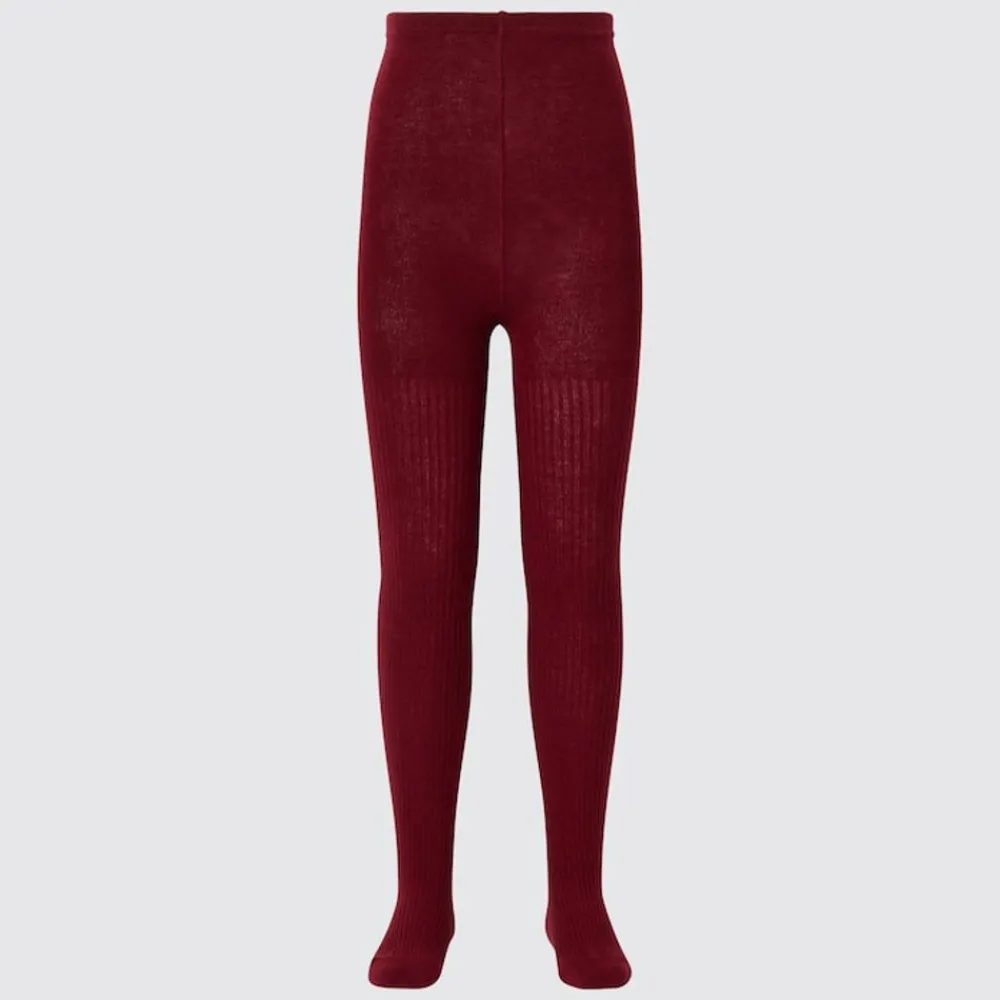 Socken, Strumpfhosen & Leggings*UNIQLO Madchen Gerippte Heattech Thermo Strumpfhose