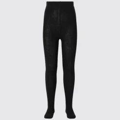 Socken, Strumpfhosen & Leggings*UNIQLO Madchen Gerippte Heattech Thermo Strumpfhose