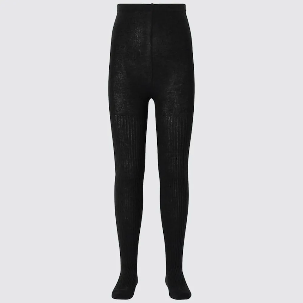 Socken, Strumpfhosen & Leggings*UNIQLO Madchen Gerippte Heattech Thermo Strumpfhose