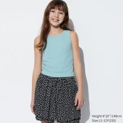 T-Shirts, Bh-Tops & Poloshirts*UNIQLO Madchen Geripptes Airism Baumwolle Bh-Tanktop