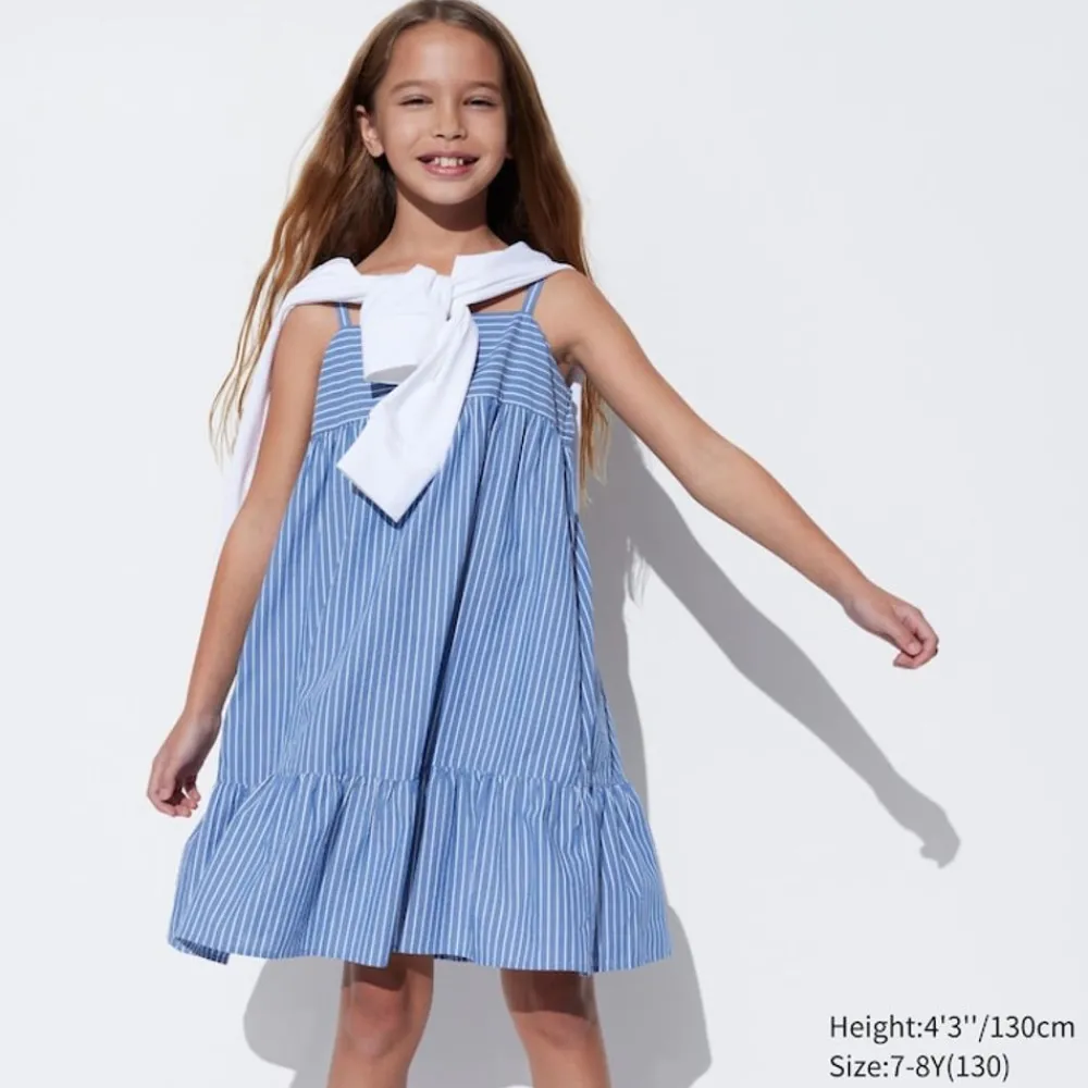 Kleider & Jumpsuits*UNIQLO Madchen Gestreiftes Tragerkleid