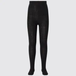 Socken, Strumpfhosen & Leggings*UNIQLO Madchen Heattech Thermo Strumpfhose (Zopfstrickmuster)