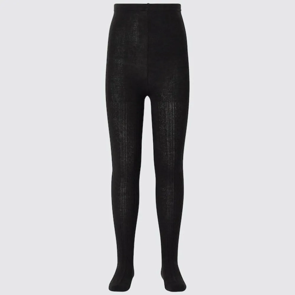 Socken, Strumpfhosen & Leggings*UNIQLO Madchen Heattech Thermo Strumpfhose (Zopfstrickmuster)