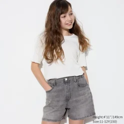 Hosen, Jogginghosen & Leggings*UNIQLO Madchen Jeansshorts