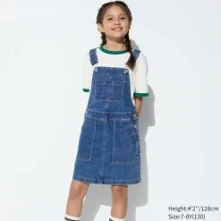 Kleider & Jumpsuits*UNIQLO Madchen Latzrock