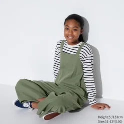 Kleider & Jumpsuits*UNIQLO Madchen Leinenmix Jumpsuit