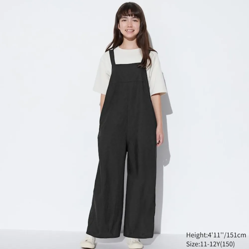 Kleider & Jumpsuits*UNIQLO Madchen Leinenmix Jumpsuit