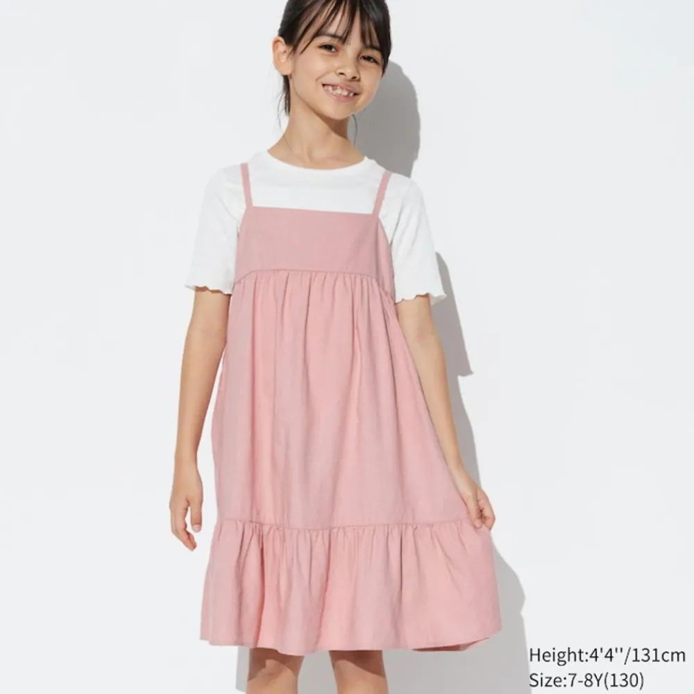 Kleider & Jumpsuits*UNIQLO Madchen Leinenmix Tragerkleid