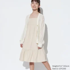 Kleider & Jumpsuits*UNIQLO Madchen Leinenmix Tragerkleid