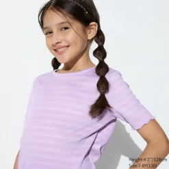 T-Shirts, Bh-Tops & Poloshirts*UNIQLO Madchen T-Shirt Mit Ruschen