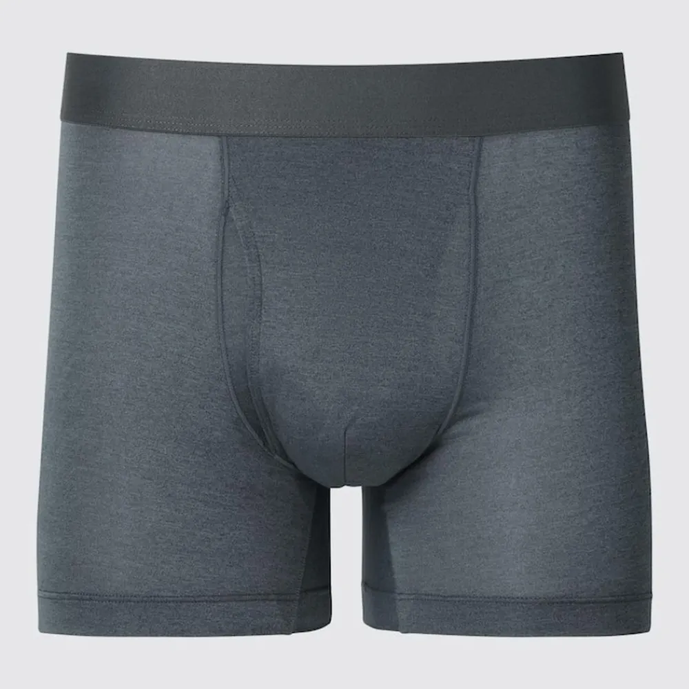 Unterwäsche*UNIQLO Melierte Airism Unterhose Grau