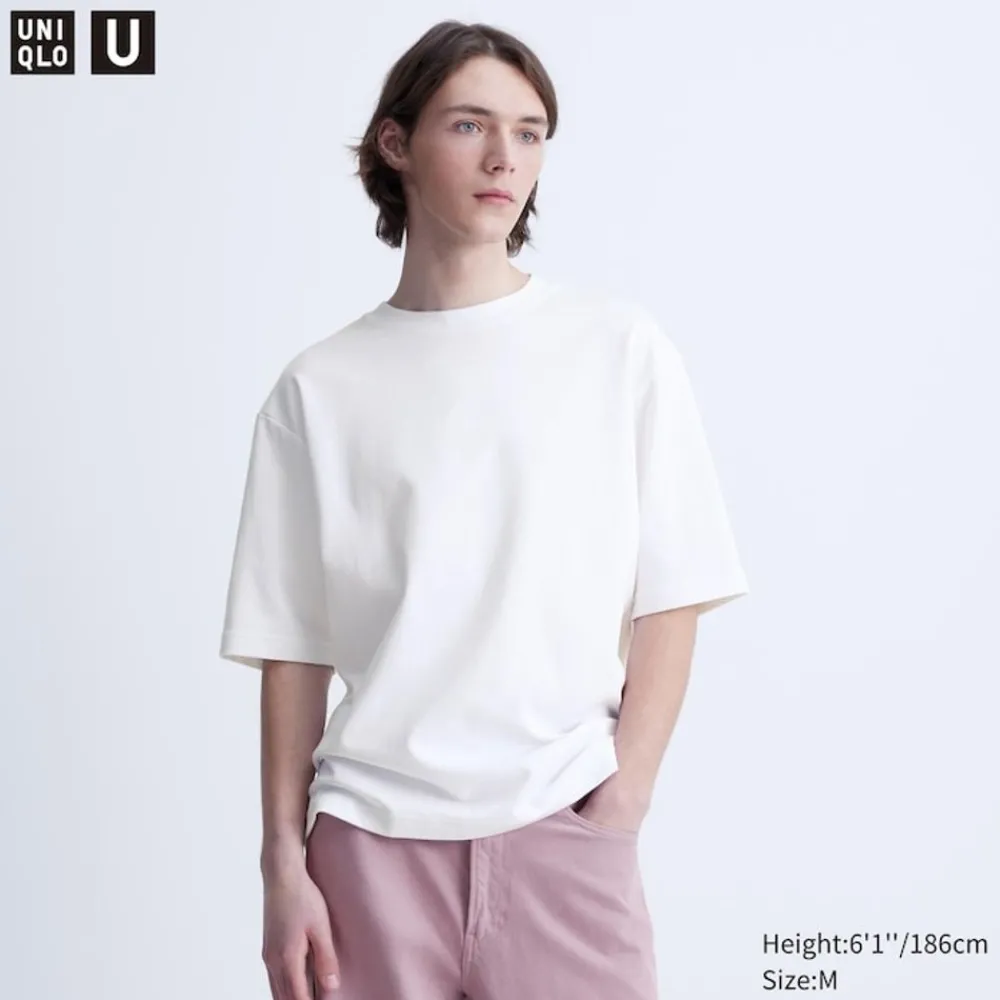 T-Shirts & Oberteile*UNIQLO Oversized Airism Baumwolle Halbarm T-Shirt