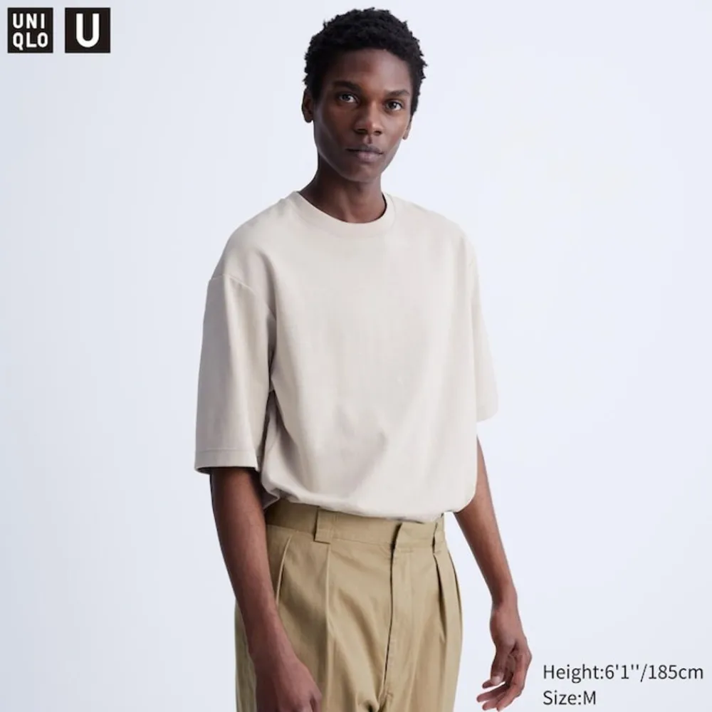 T-Shirts & Oberteile*UNIQLO Oversized Airism Baumwolle Halbarm T-Shirt