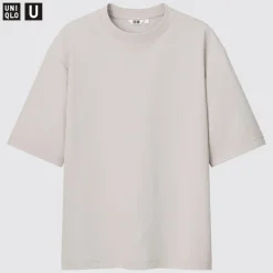 T-Shirts & Oberteile*UNIQLO Oversized Airism Baumwolle Halbarm T-Shirt