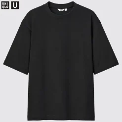 T-Shirts & Oberteile*UNIQLO Oversized Airism Baumwolle Halbarm T-Shirt