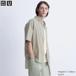 Hemden*UNIQLO Oversized Halbarm Hemd