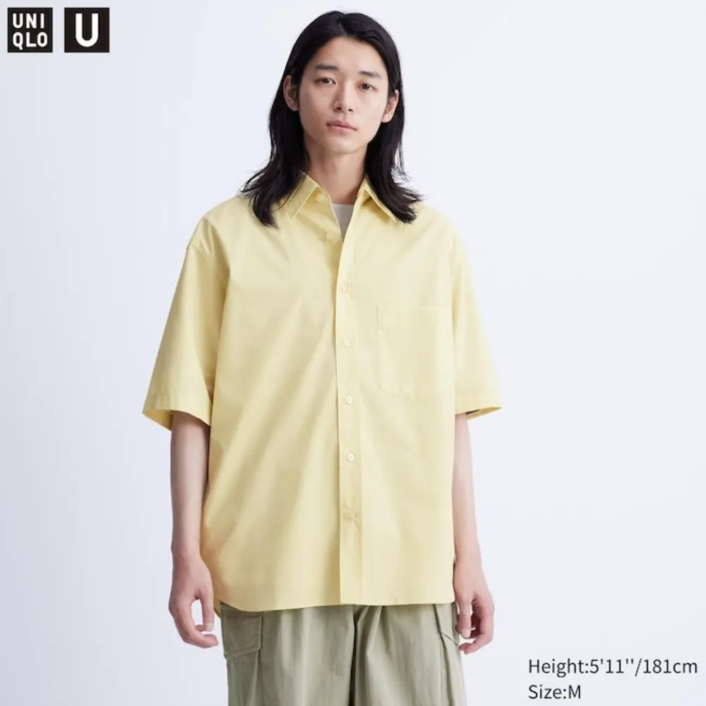 Hemden*UNIQLO Oversized Halbarm Hemd